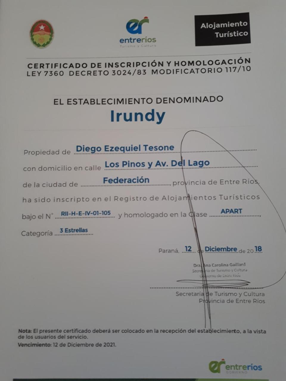 Irundy Apartments Federación Esterno foto